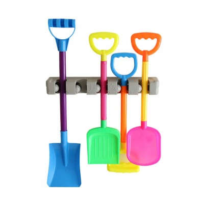 5 Position 6 Hooks Wall Mounted Mop Broom Holder Hanger Kitchen Shelf Storage Holder Home Garage Storage Systems Organizer Tool