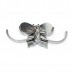 Alloy Butterfly Double Peg Door Wall Bathroom Hanger Hook