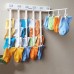 Multi  function Folding Air Dry Rack Hole Free Clothes Rack Balcony Sock Dry Rack for Indoor Clothes Hanger